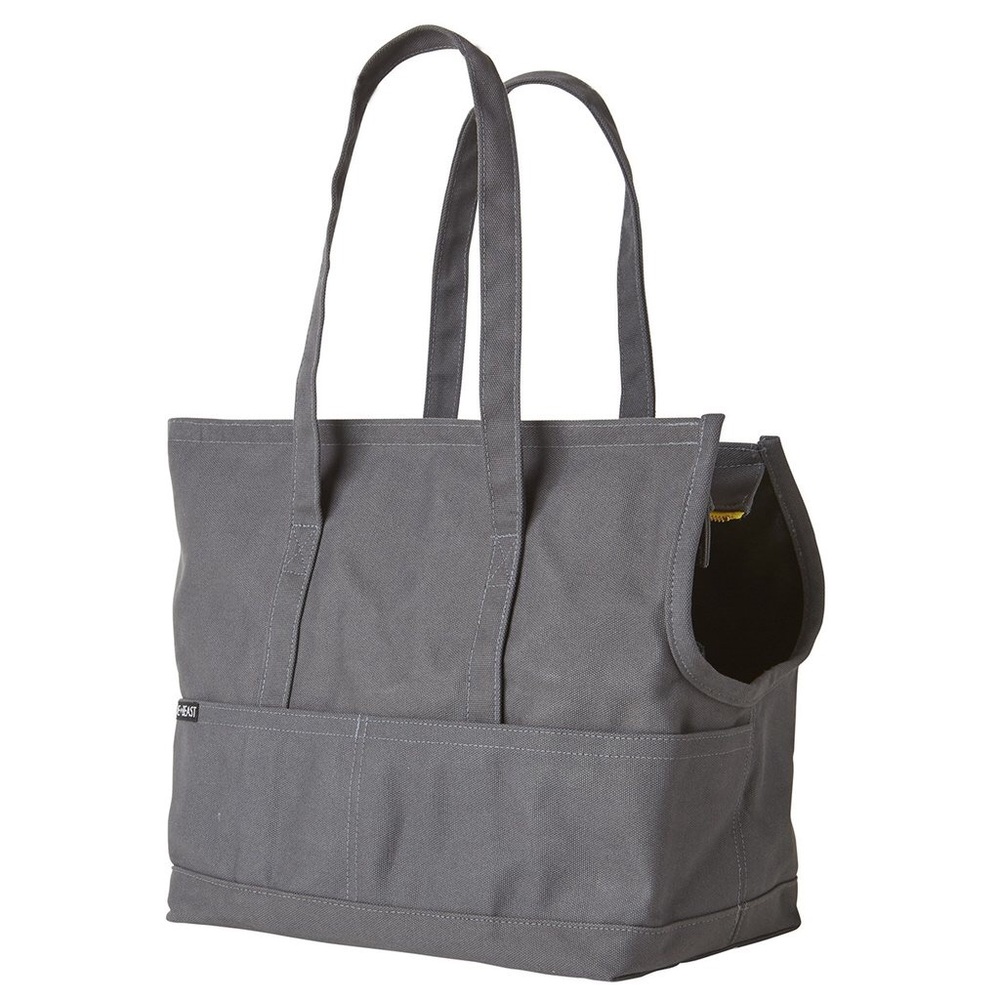 LoveThyBeast Canvas Pet Tote in Dark Grey Size M